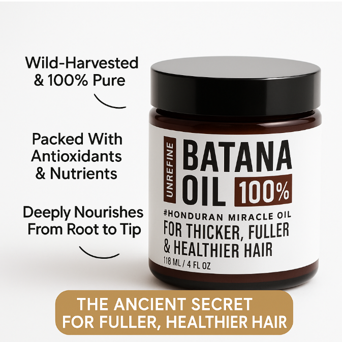Thicker Fuller Hair – 100% Unrefined Batana Oil