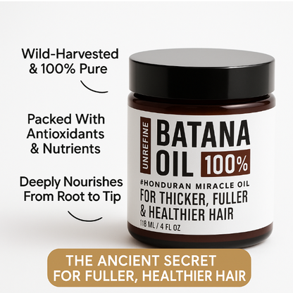 Thicker Fuller Hair – 100% Unrefined Batana Oil